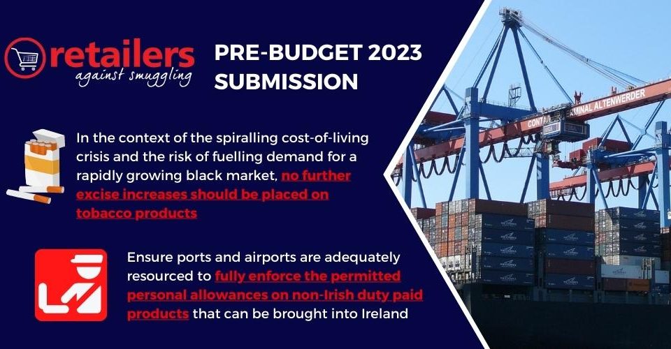 Retailers Against Smuggling Pre-Budget Submission 2023 - Cost-of-living